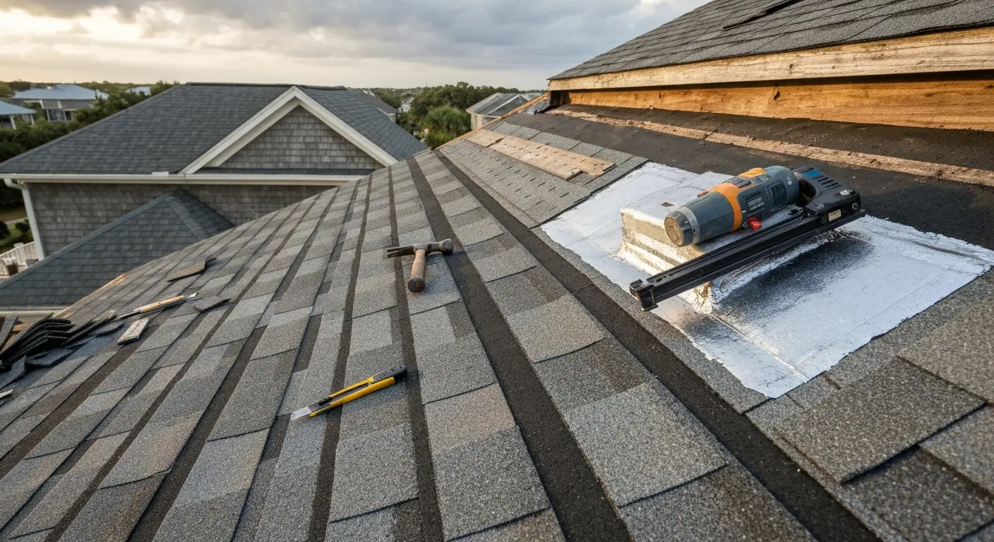 Storm damage repair