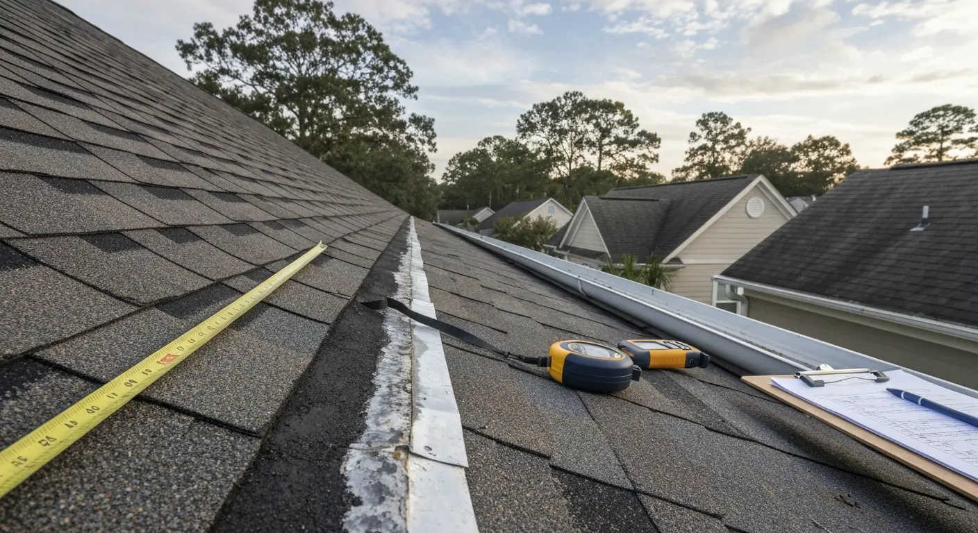 Residential roof inspection