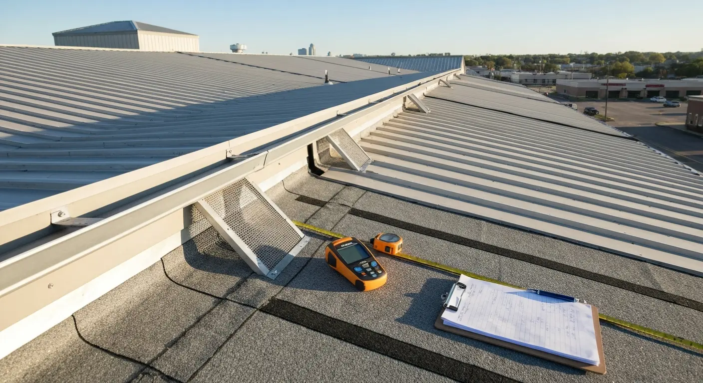 Commercial roof inspection