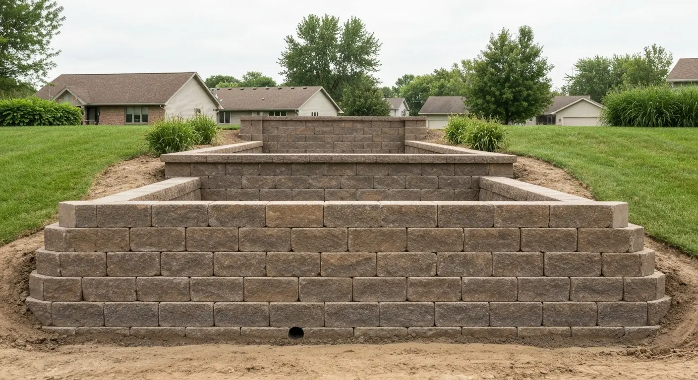 Retaining wall construction