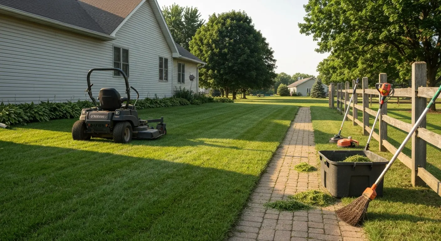 Lawn maintenance service
