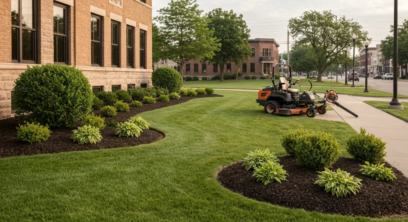 Commercial property landscaping