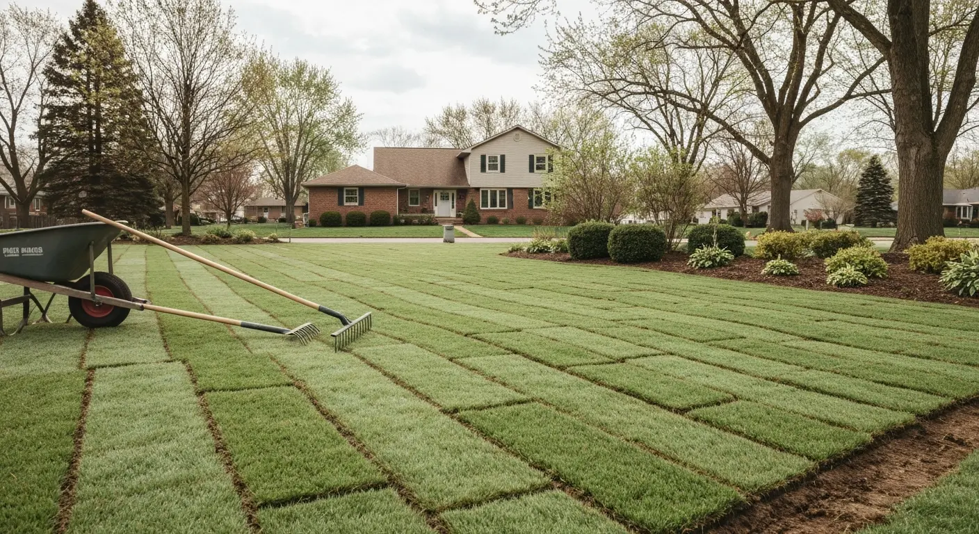 Lawn care and landscaping project
