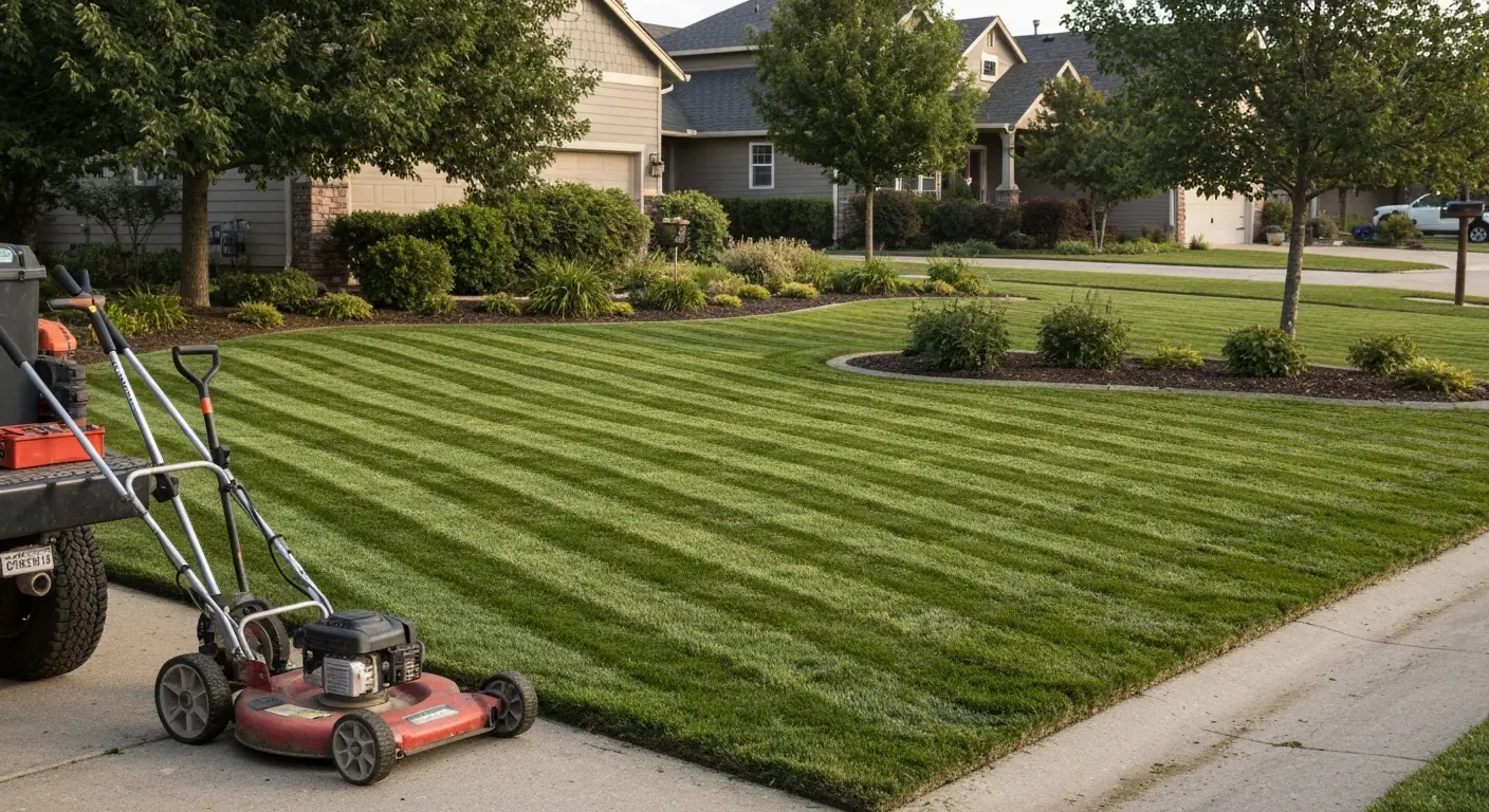 Residential lawn and landscape maintenance