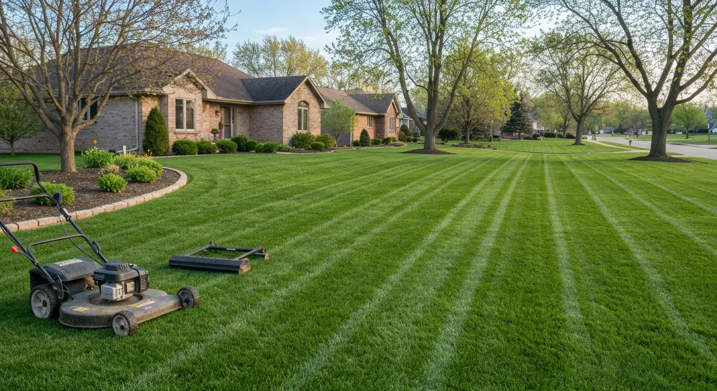Lawn maintenance service