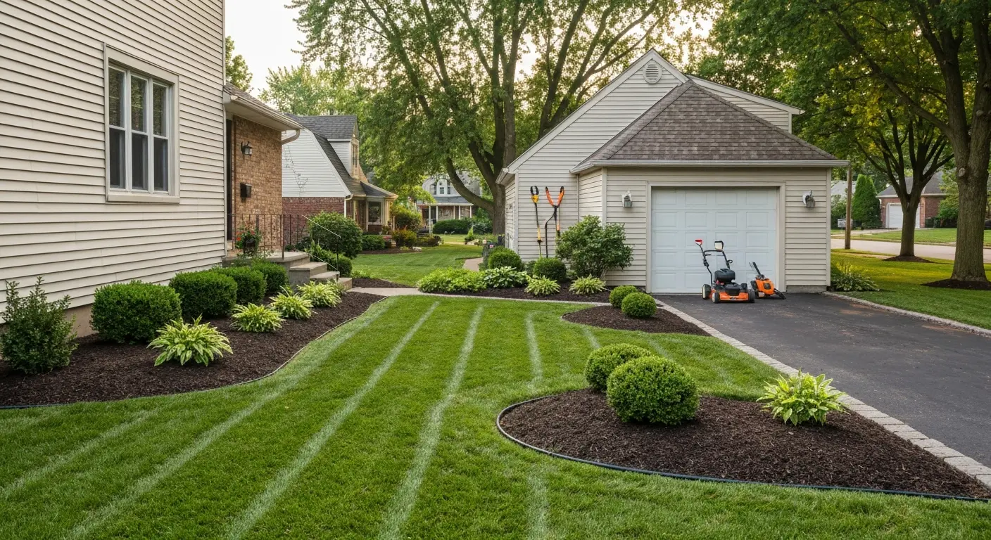 Residential lawn and landscaping