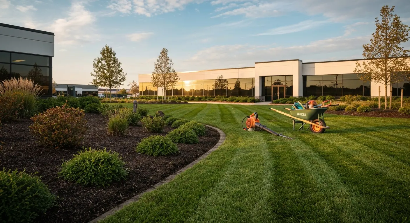 Commercial landscaping project
