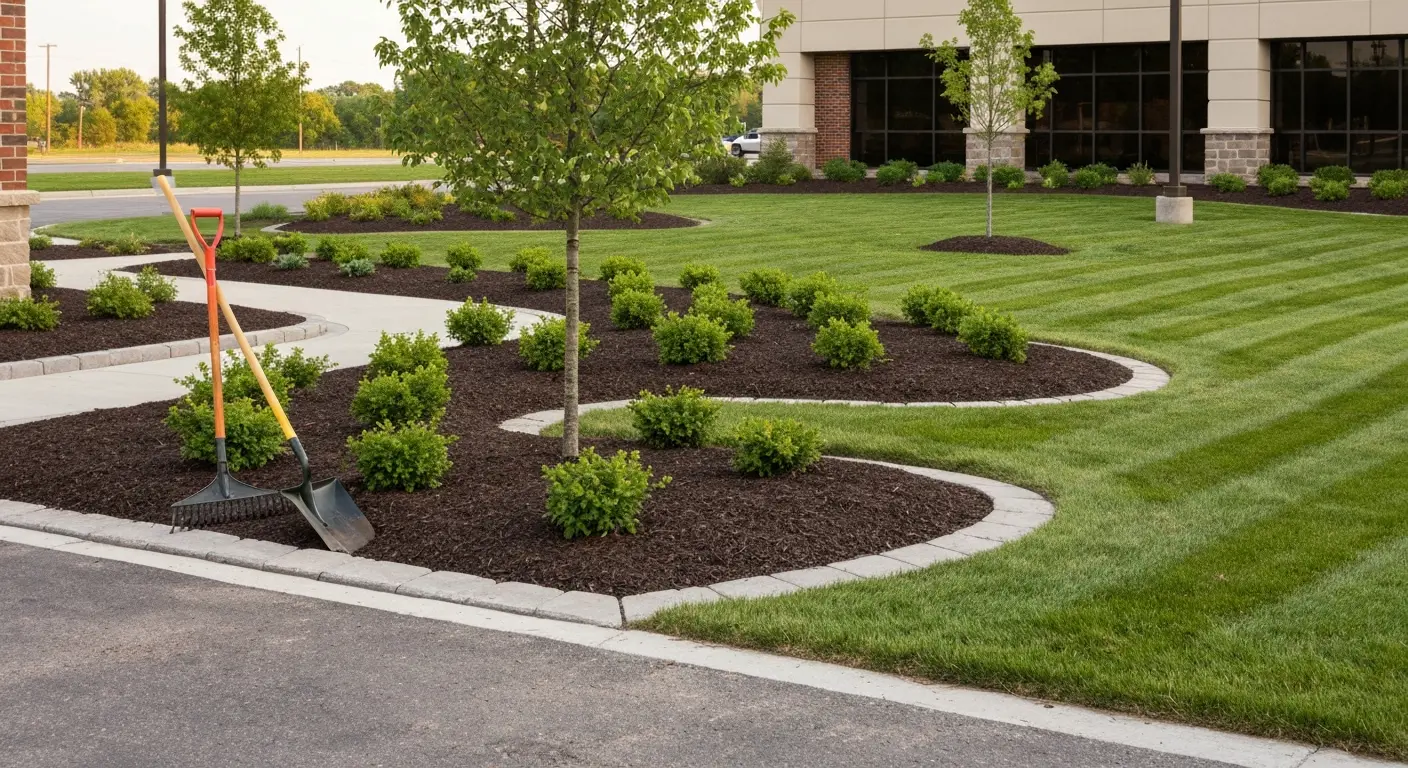 Commercial landscaping project