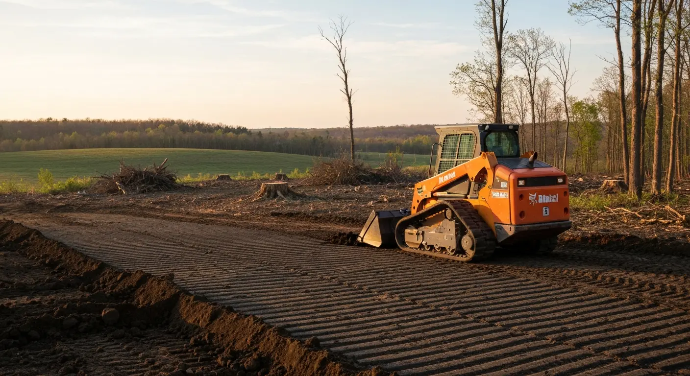 Tree service and site grading