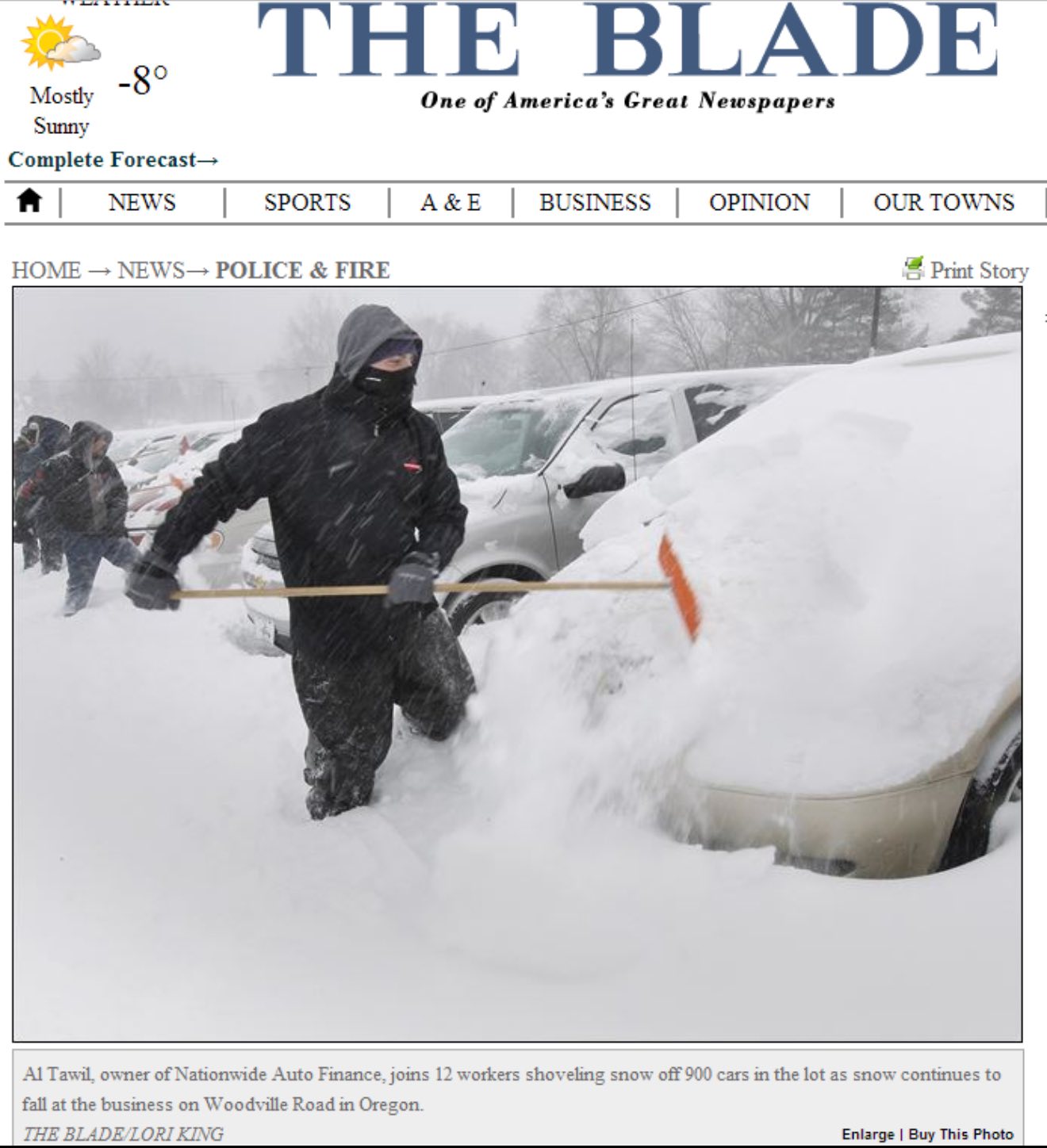 Al Tawil featured in The Toledo Blade