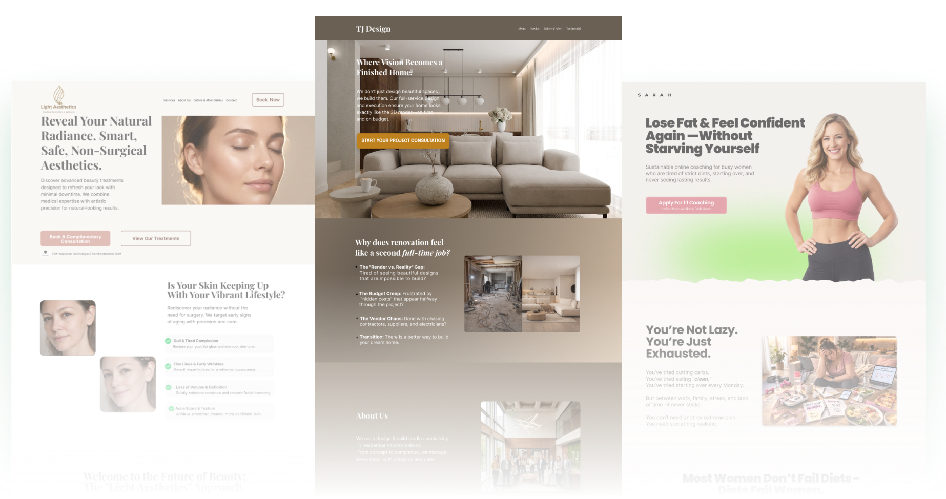 3 overlapping device mockups