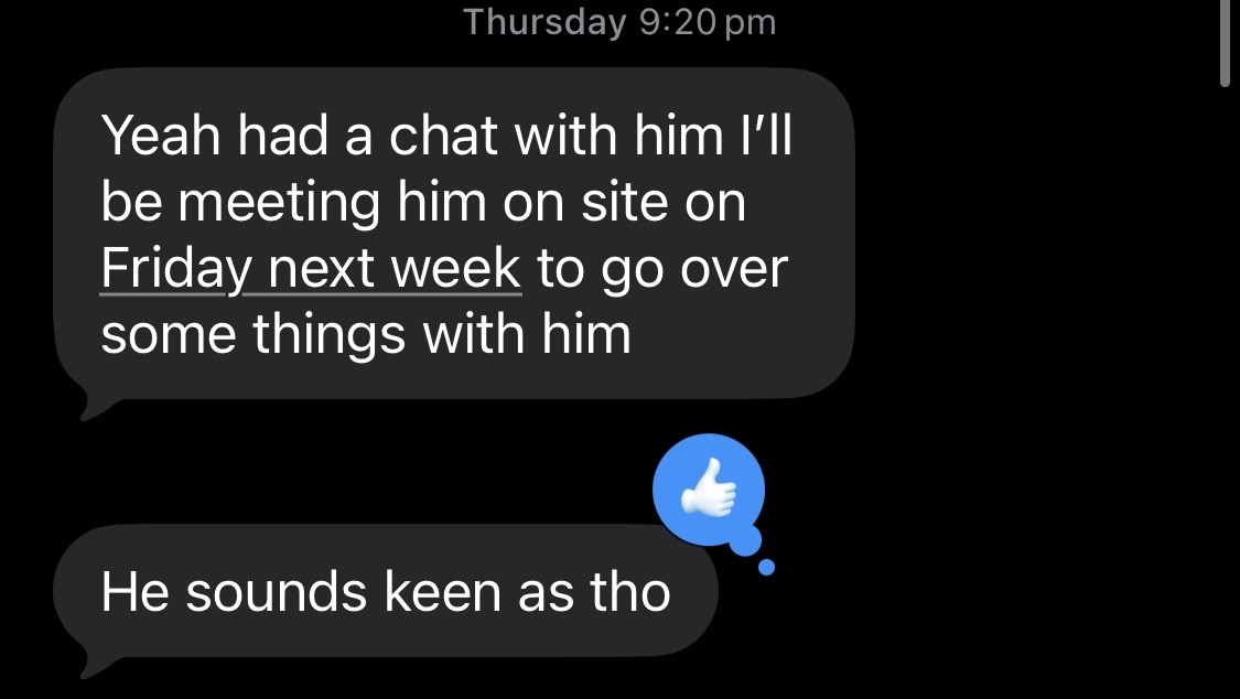 Nick client text