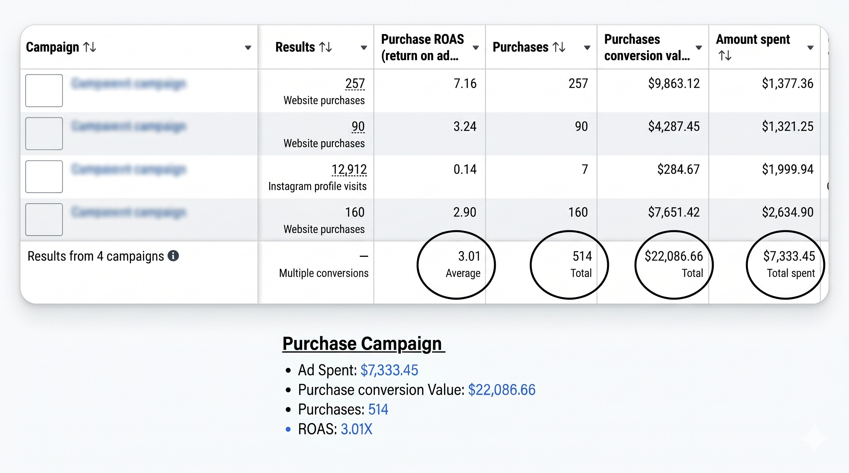 Sportswear Meta Ads Results