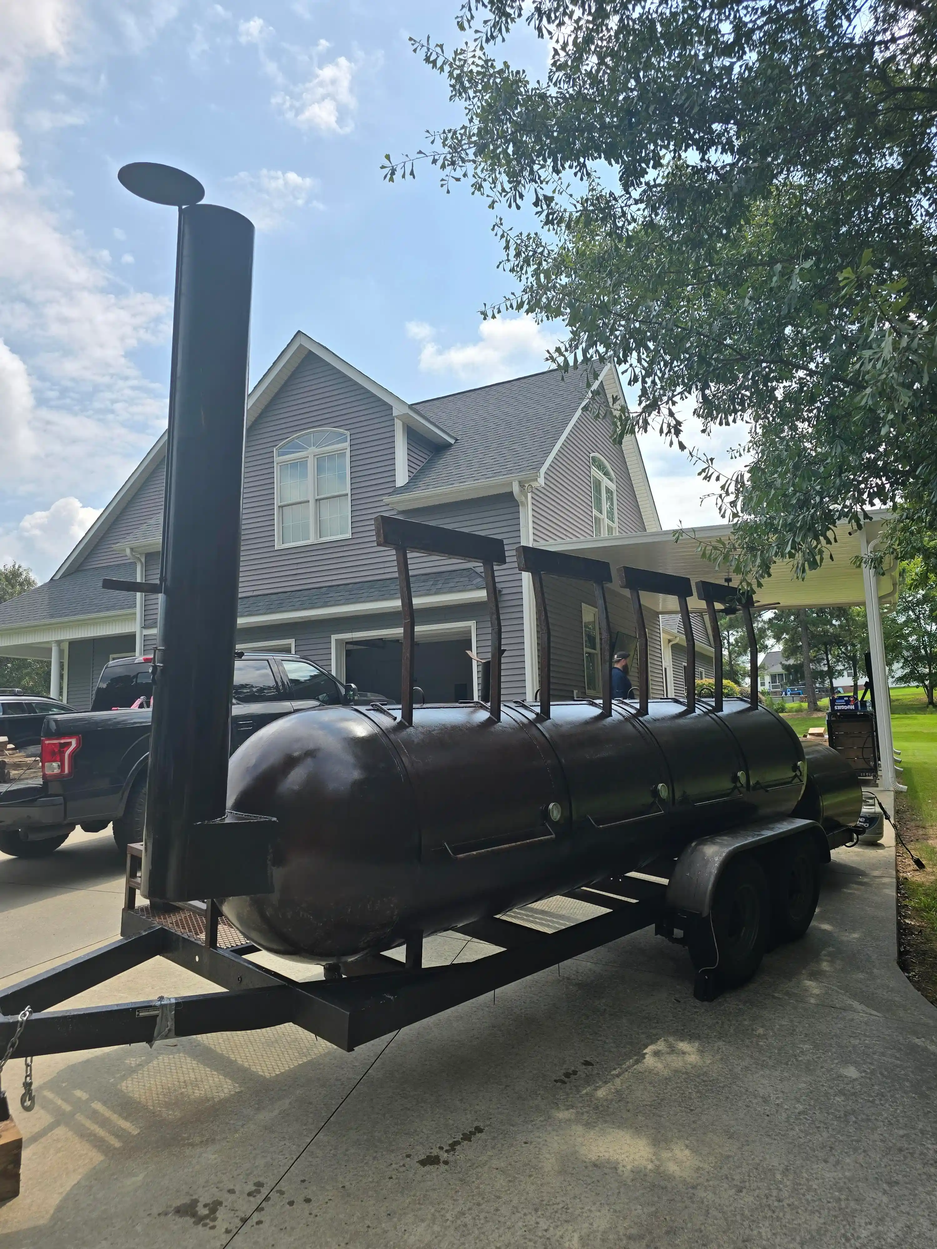 Competition smoker trailer rental in Hendersonville, NC