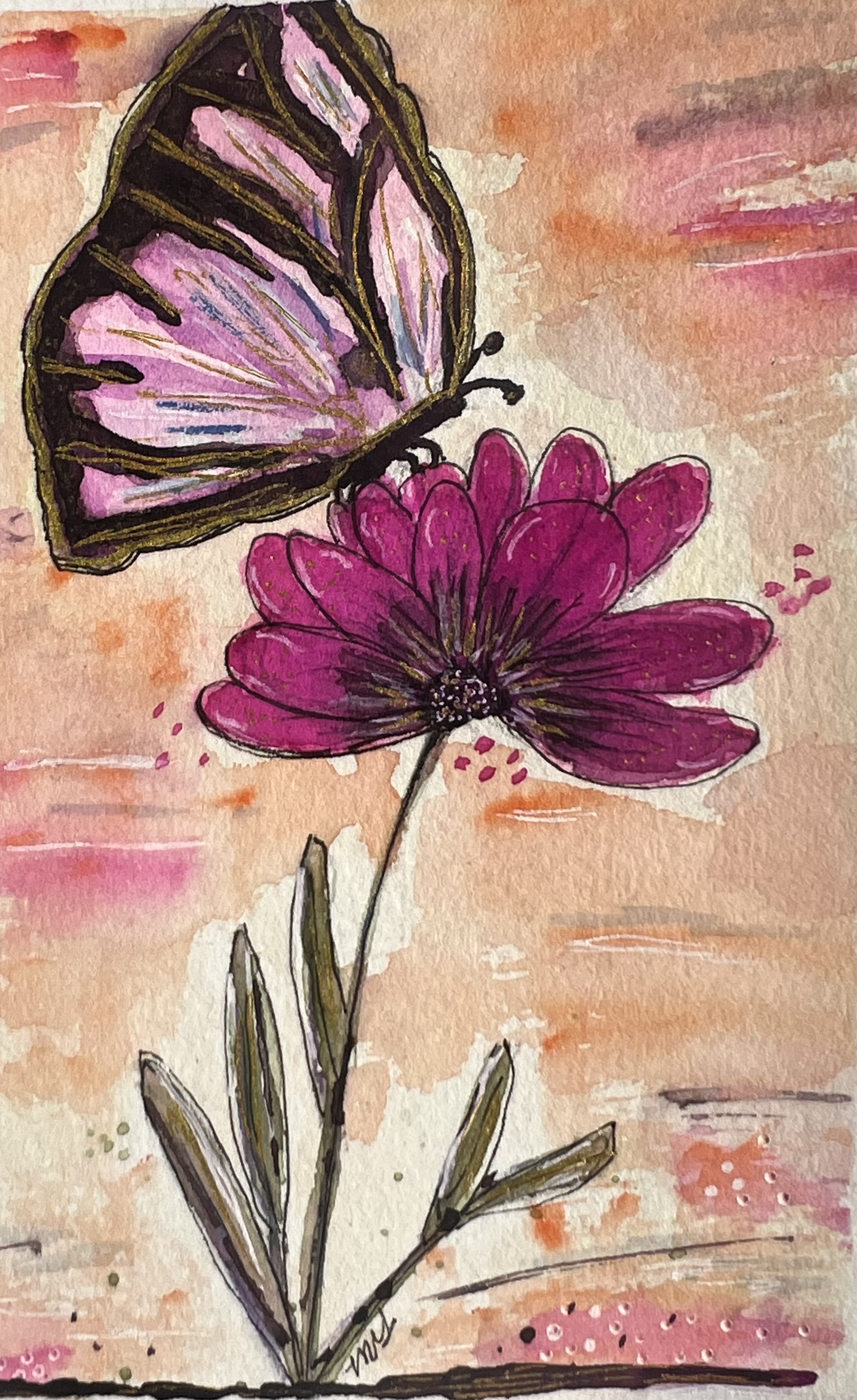 Butterfly artwork by Melissa Gama