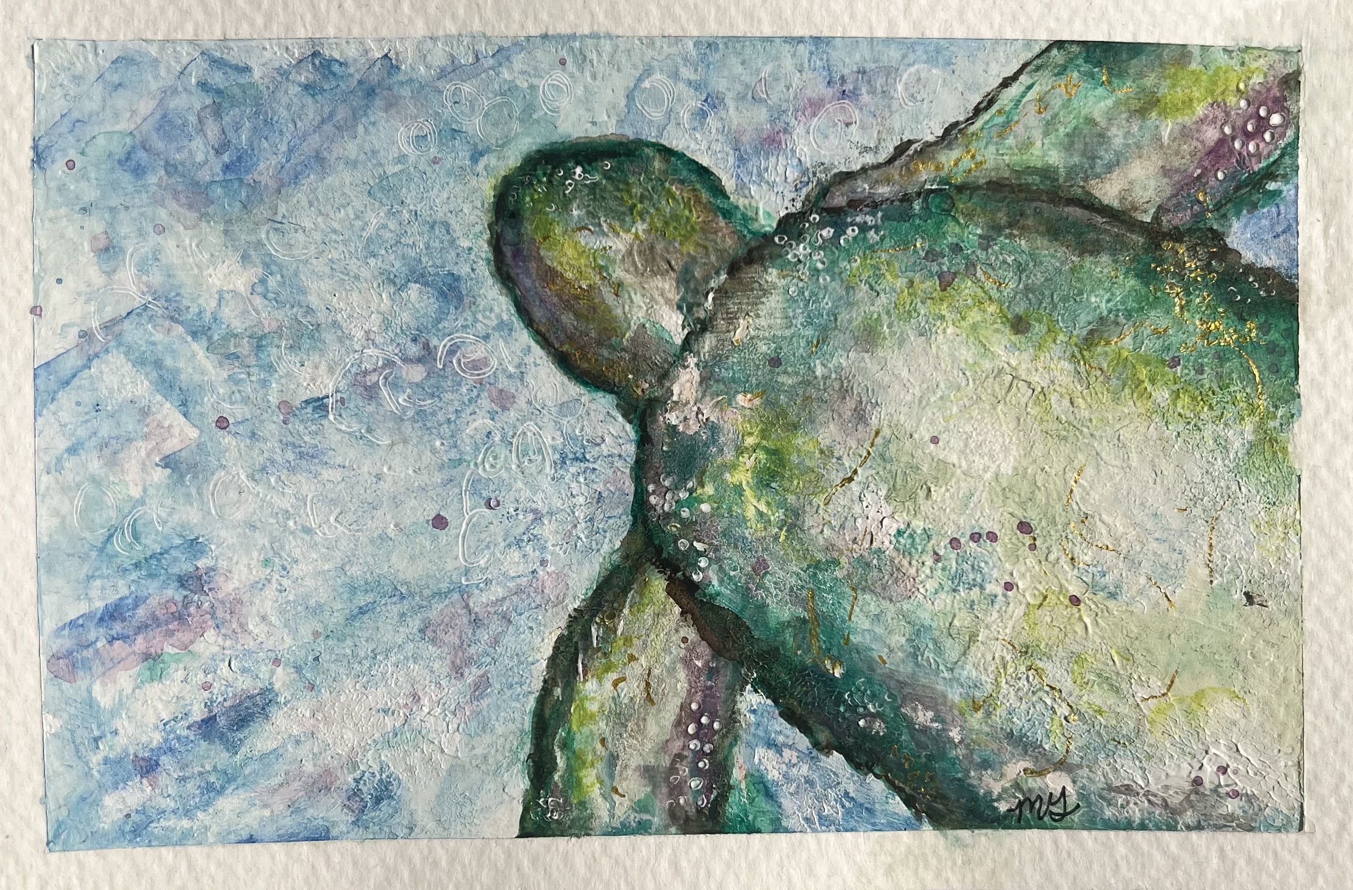 Turtle artwork by Melissa Gama