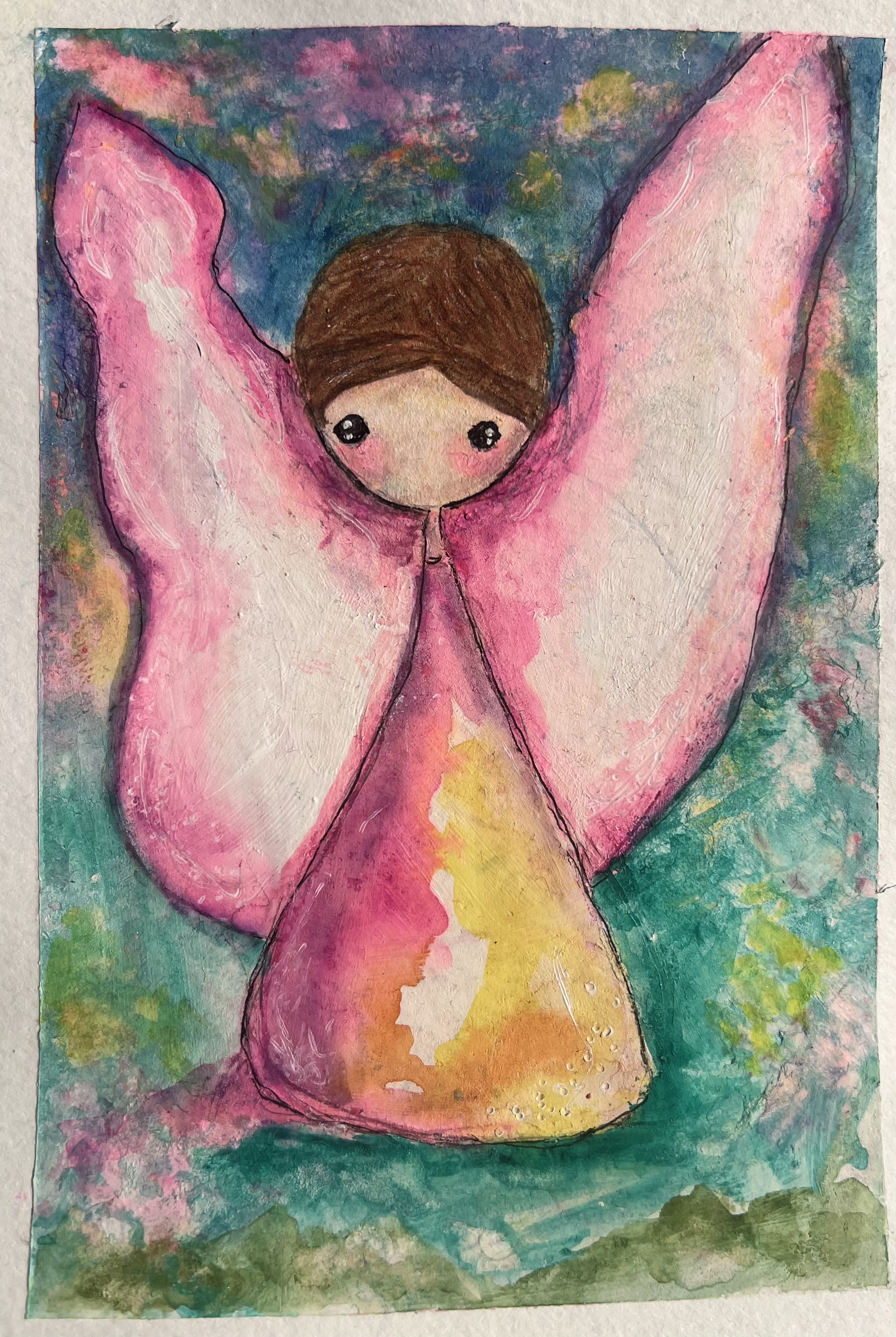 Pink Angel artwork by Melissa Gama