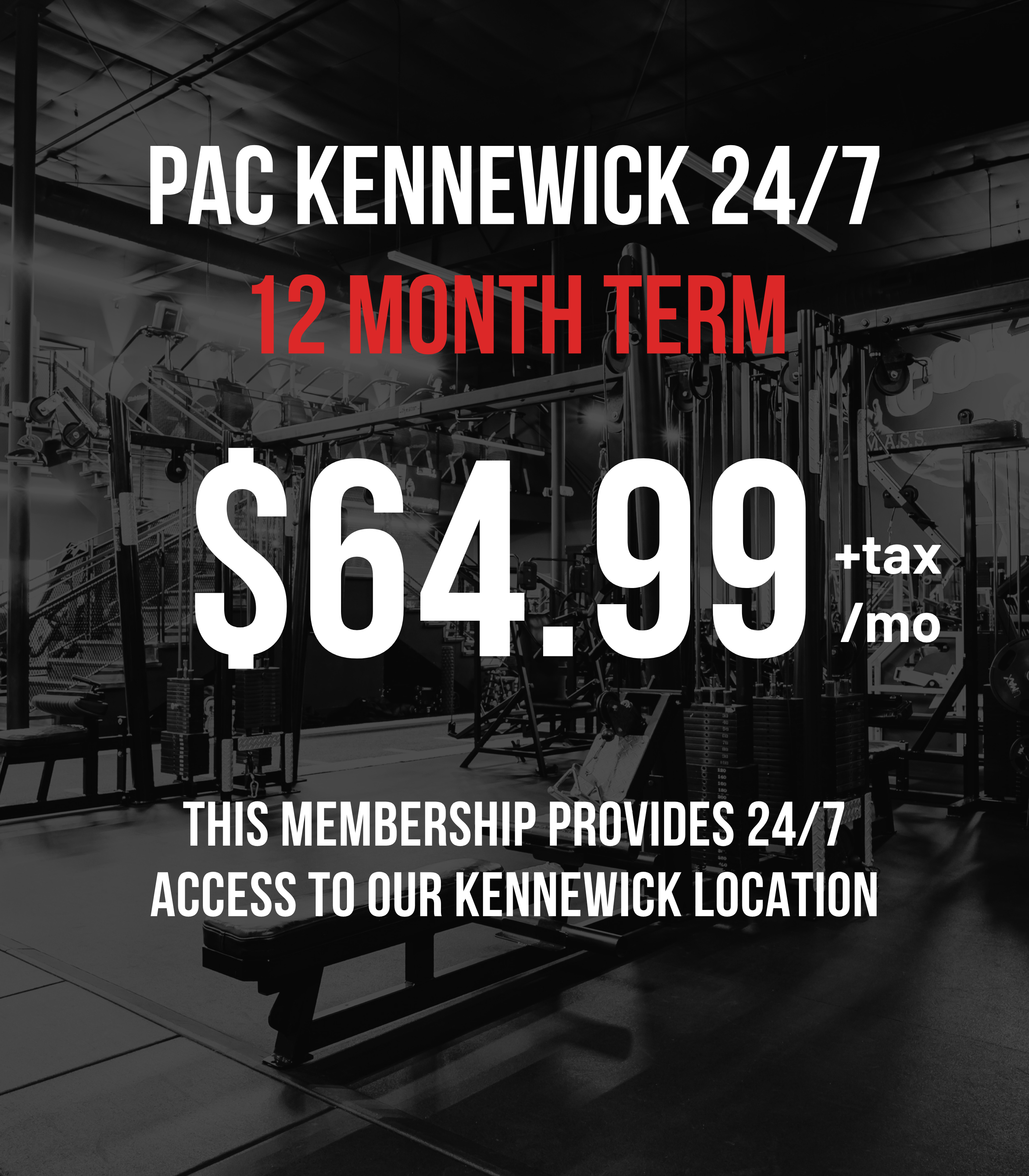 Pac gym month to month prcing
