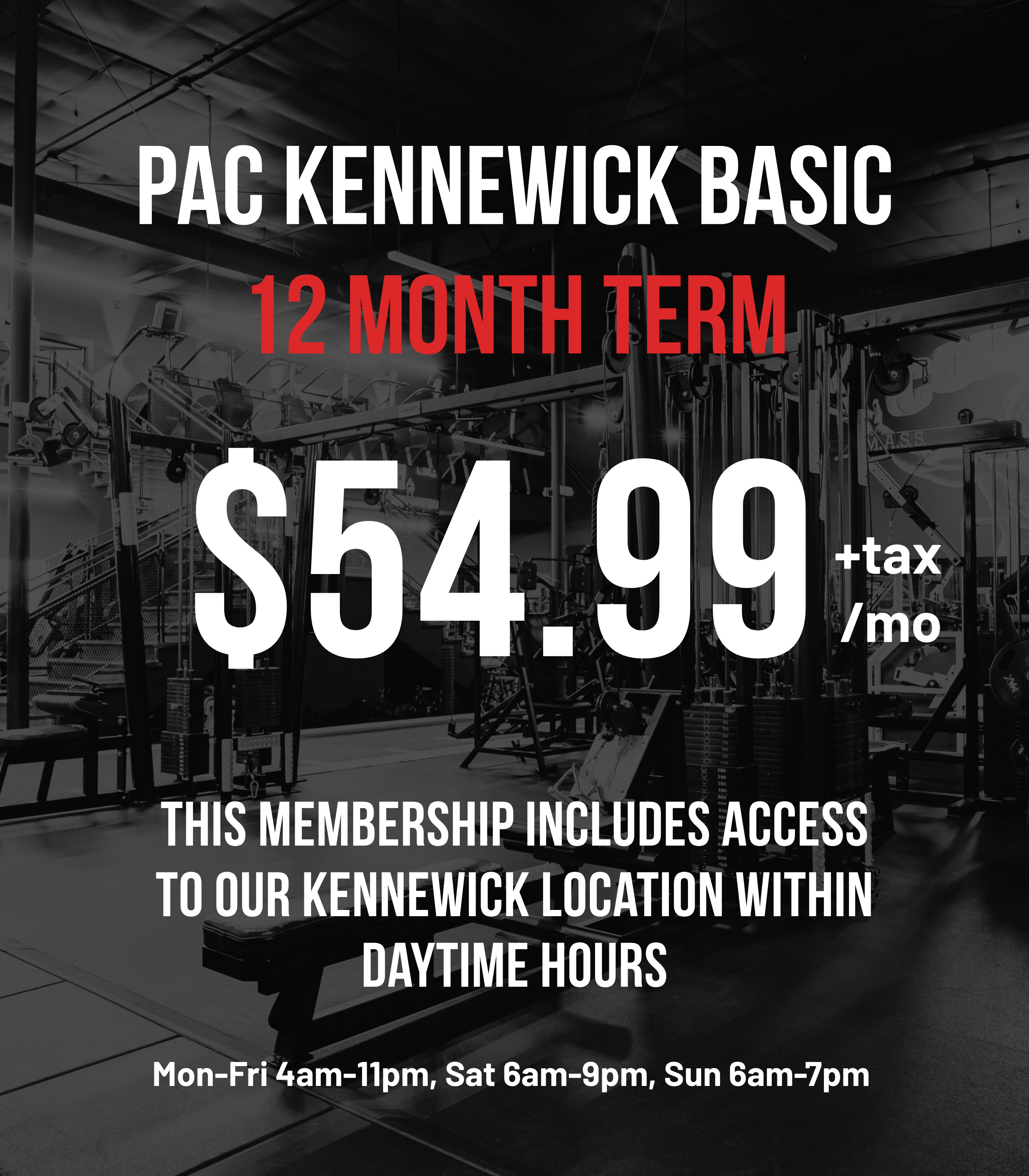 Pac gym membership pricing