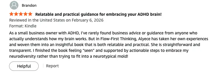 Reader review of FLOW-First Thinking