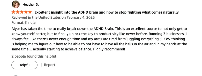 Reader review of FLOW-First Thinking