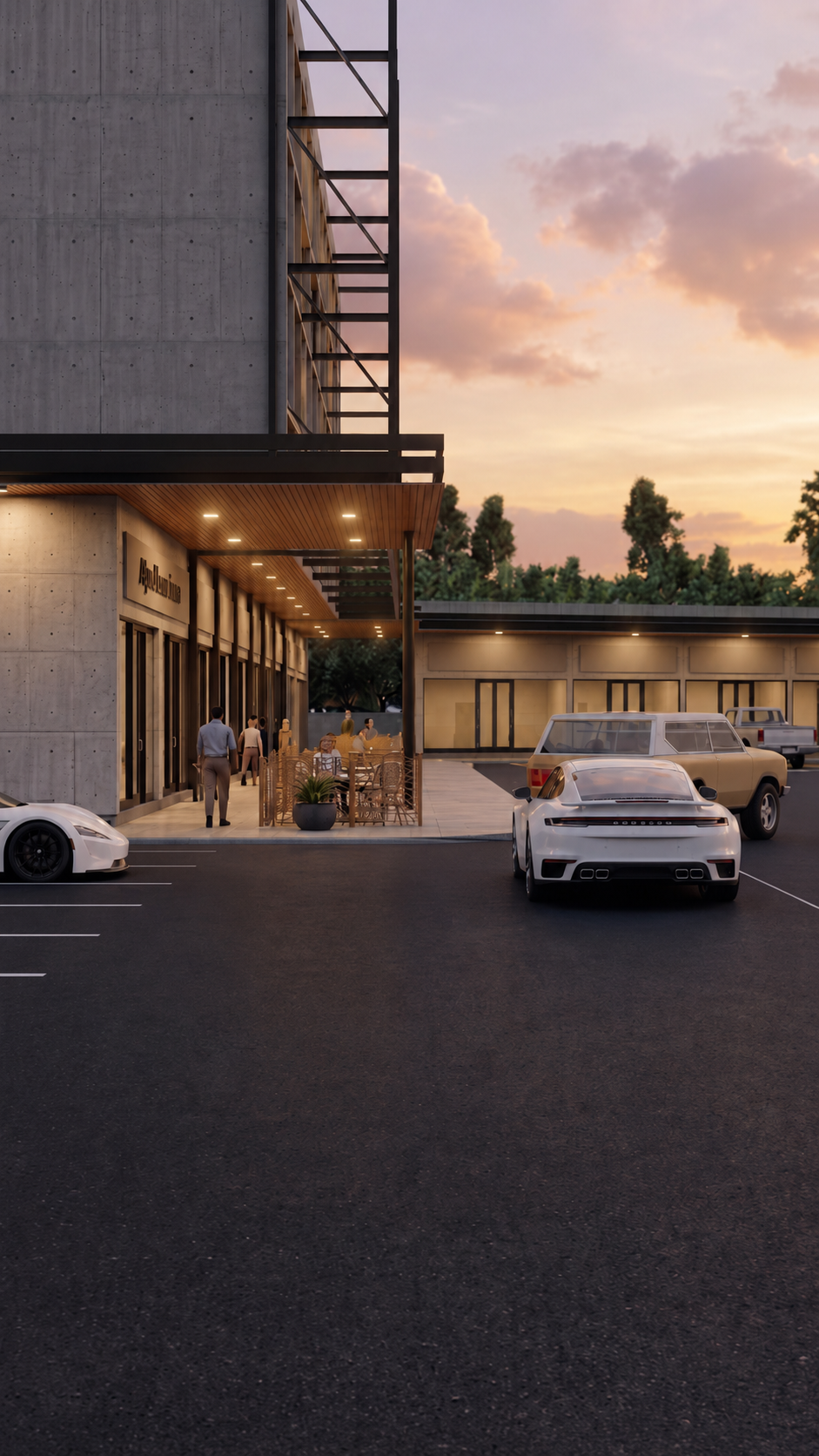 Render del proyecto Strip Box