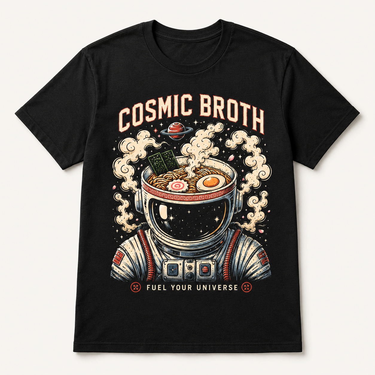 Cosmic Broth Founder’s Tee front mockup