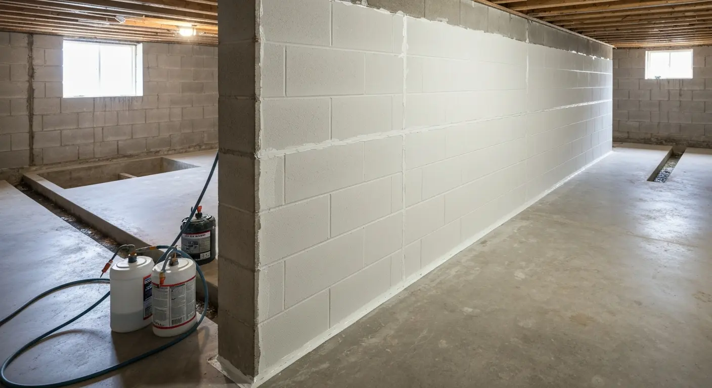 Waterproofing basement in Stilwell area