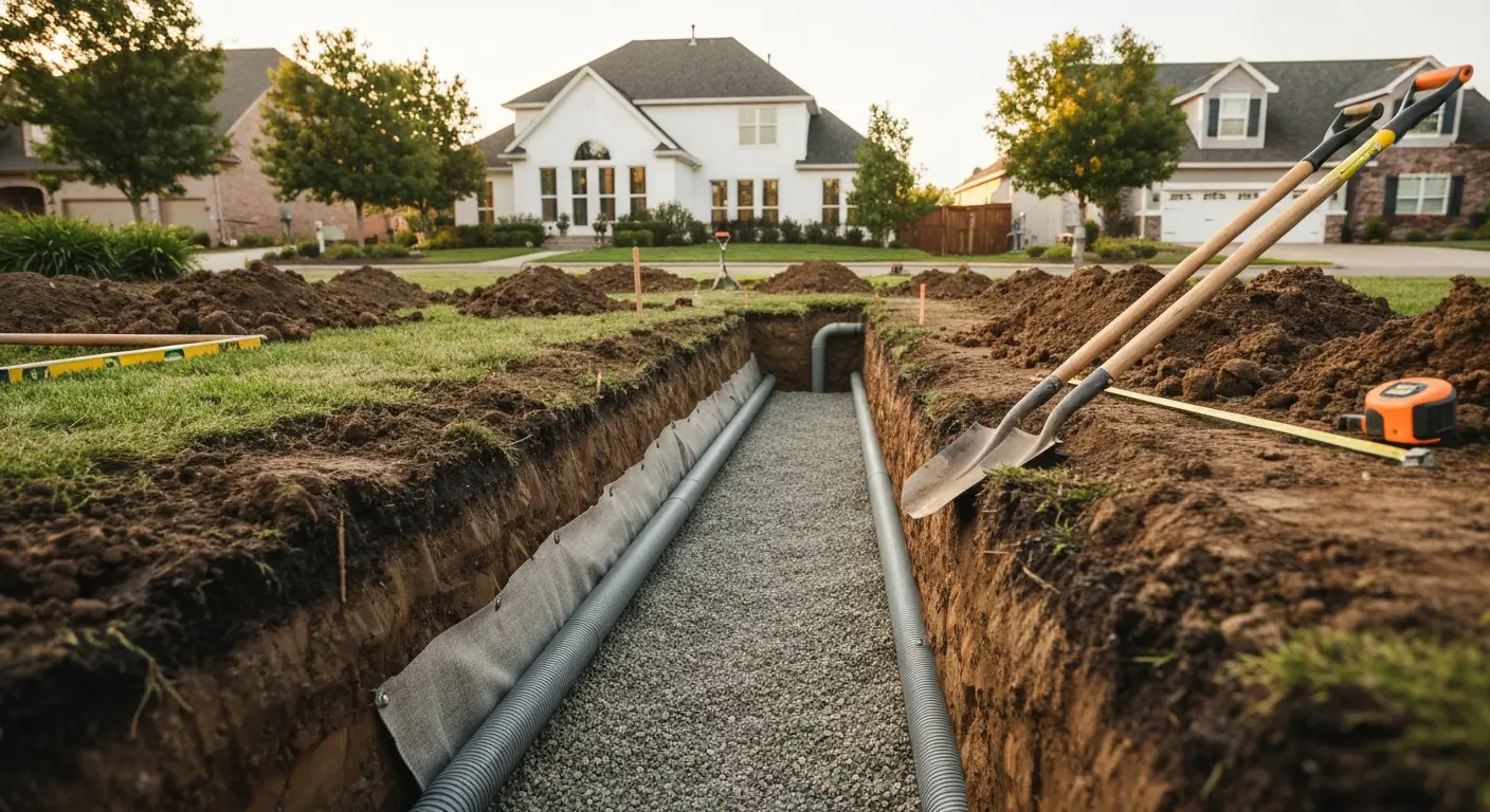 Drainage installation