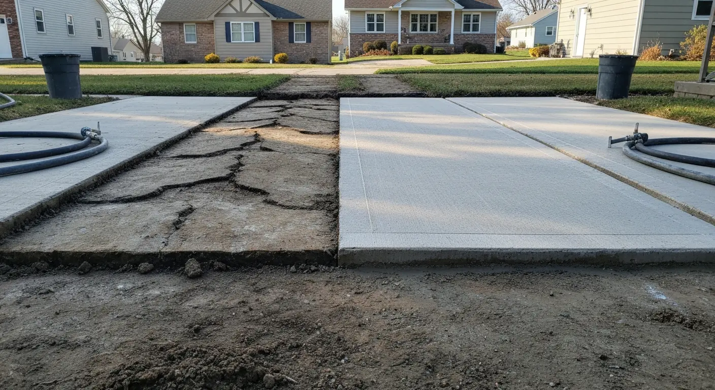 Mudjacking vs polyurethane comparison