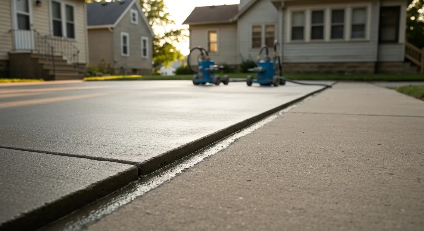 Mudjacking concrete leveling