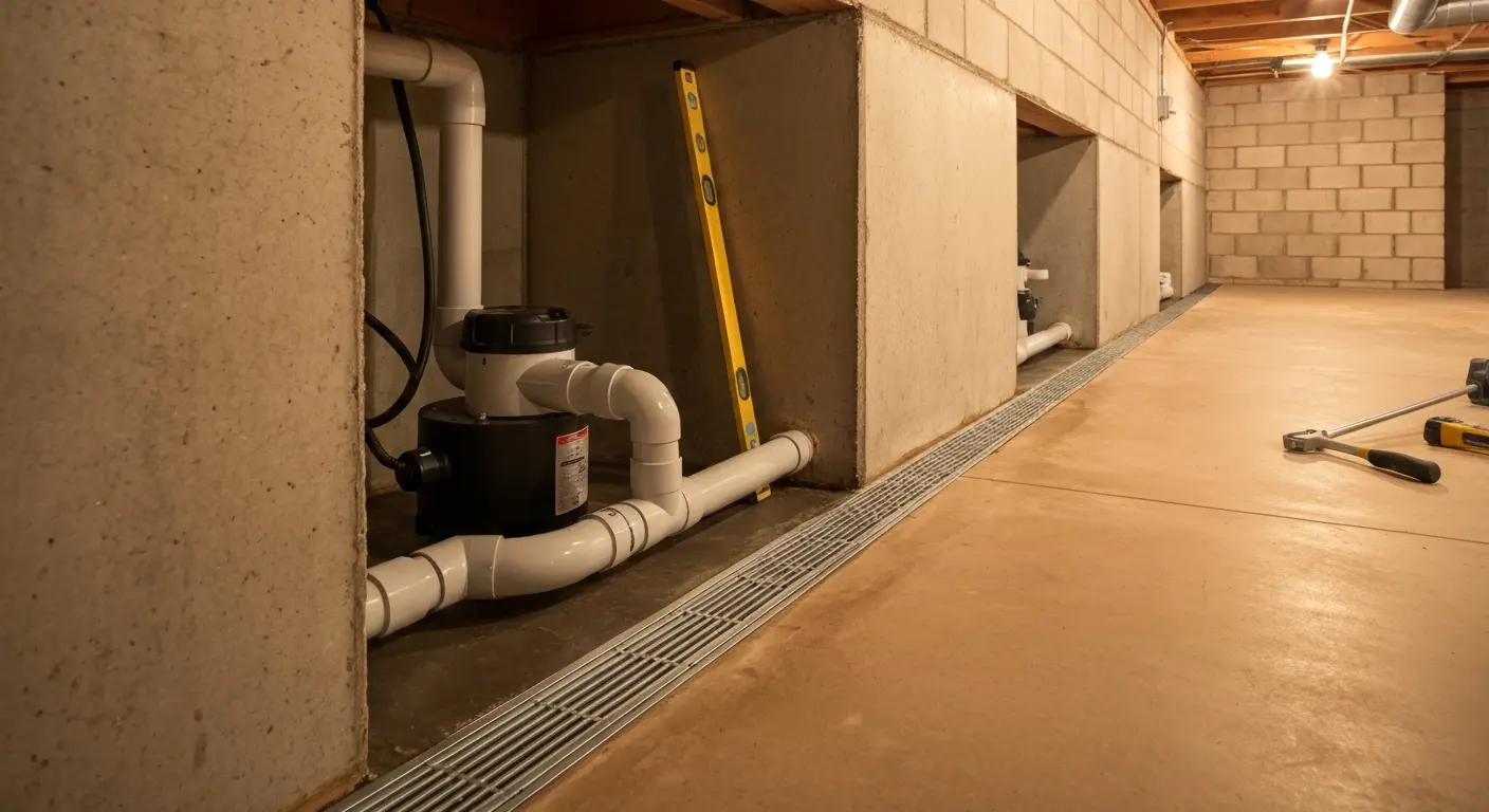 Basement waterproofing