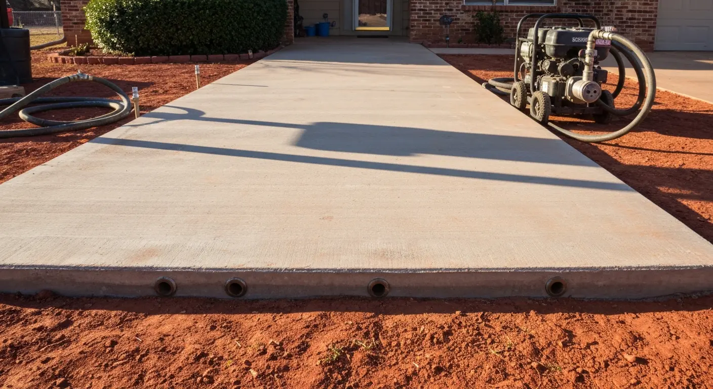 Driveway mudjacking project