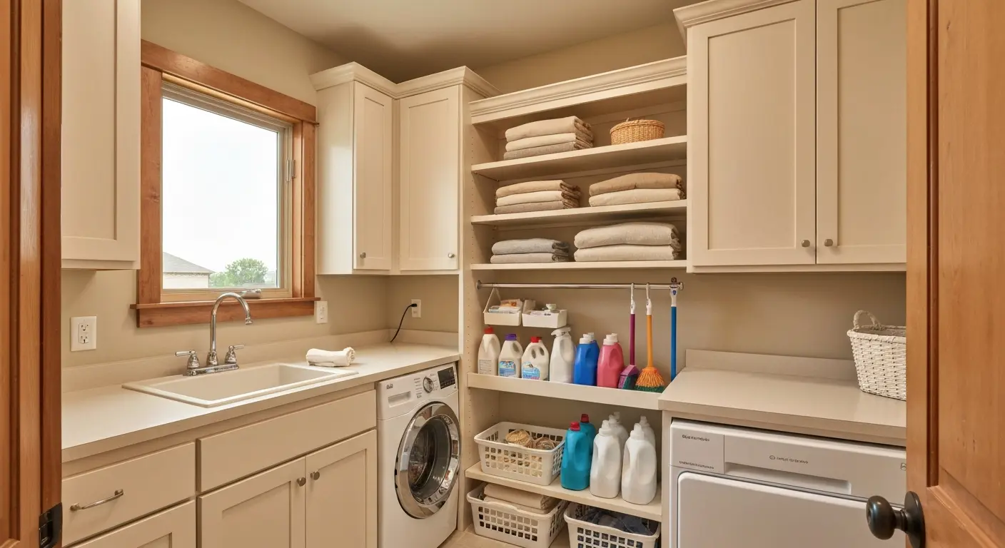 Laundry room cabinets