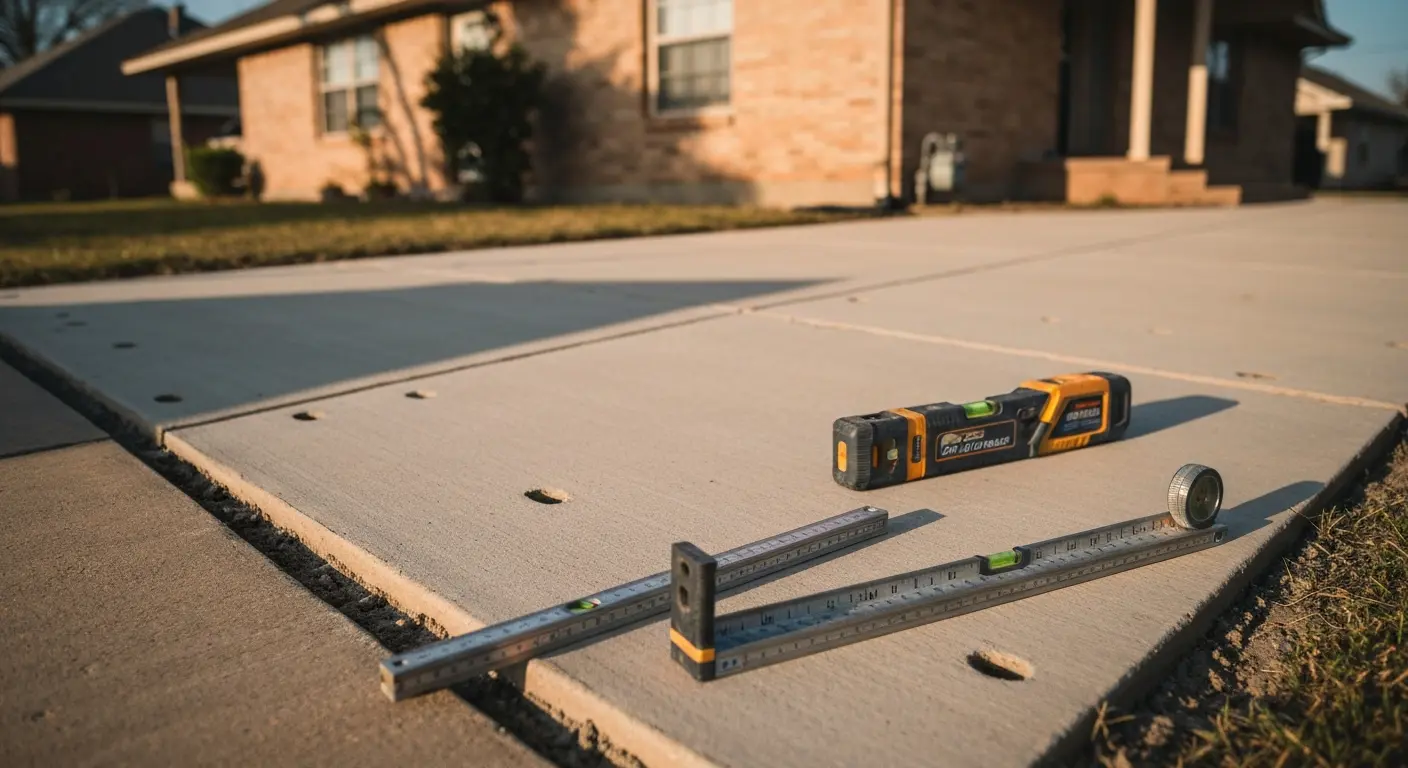 Concrete leveling service