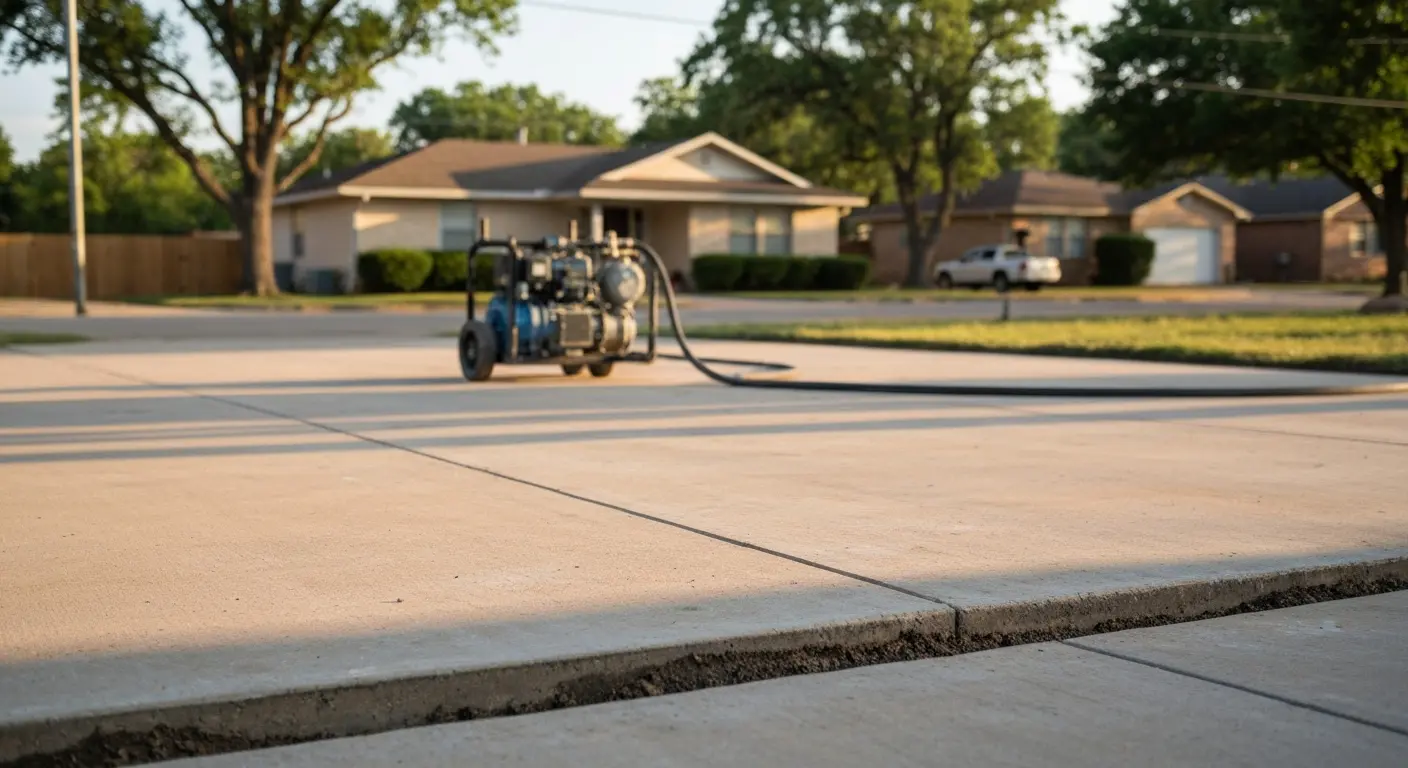 Mudjacking concrete slab elevation service