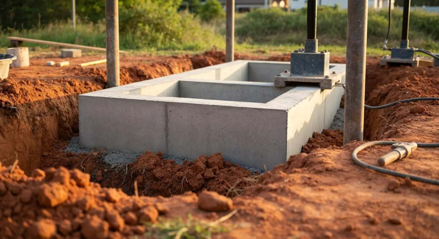 Concrete pier foundation repair