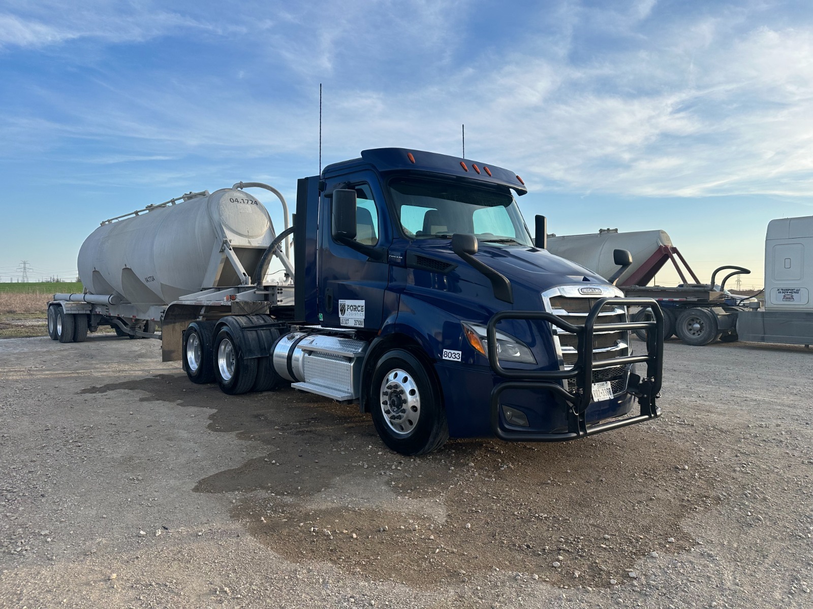 Fleet truck after washing