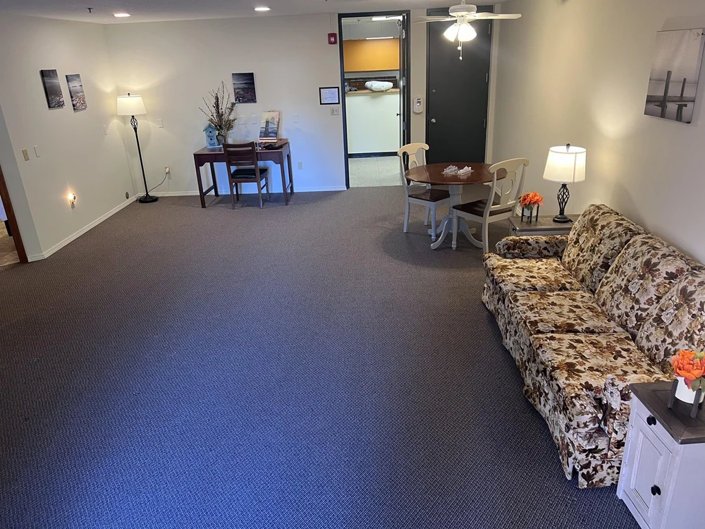 Spacious senior living apartment interior at Bay View Gardens Sebewaing Michigan