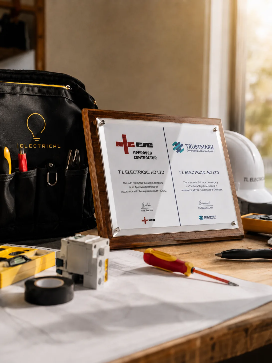 T L Electrical testing an installation in Huddersfield