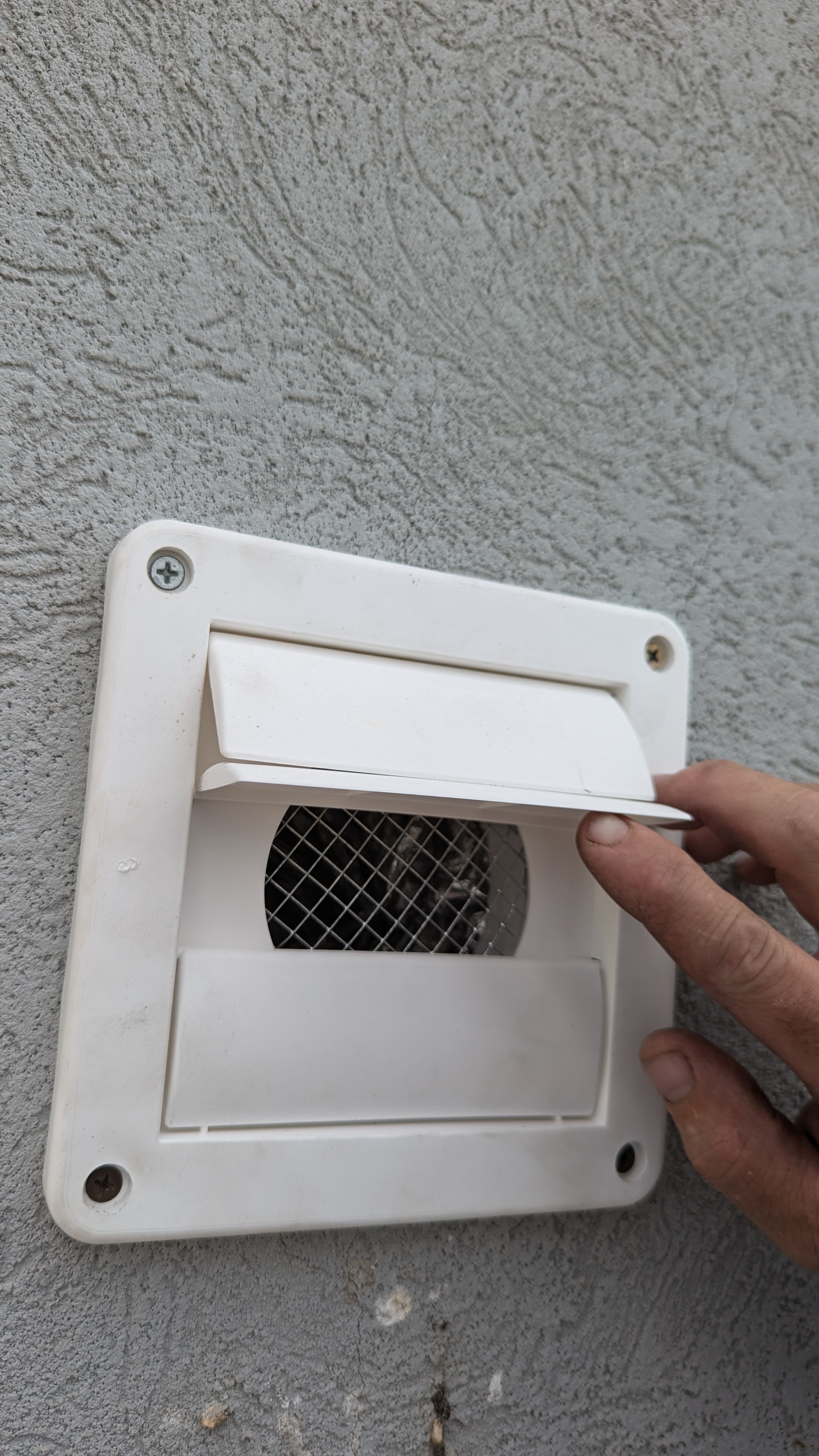 Bird nesting in vent
