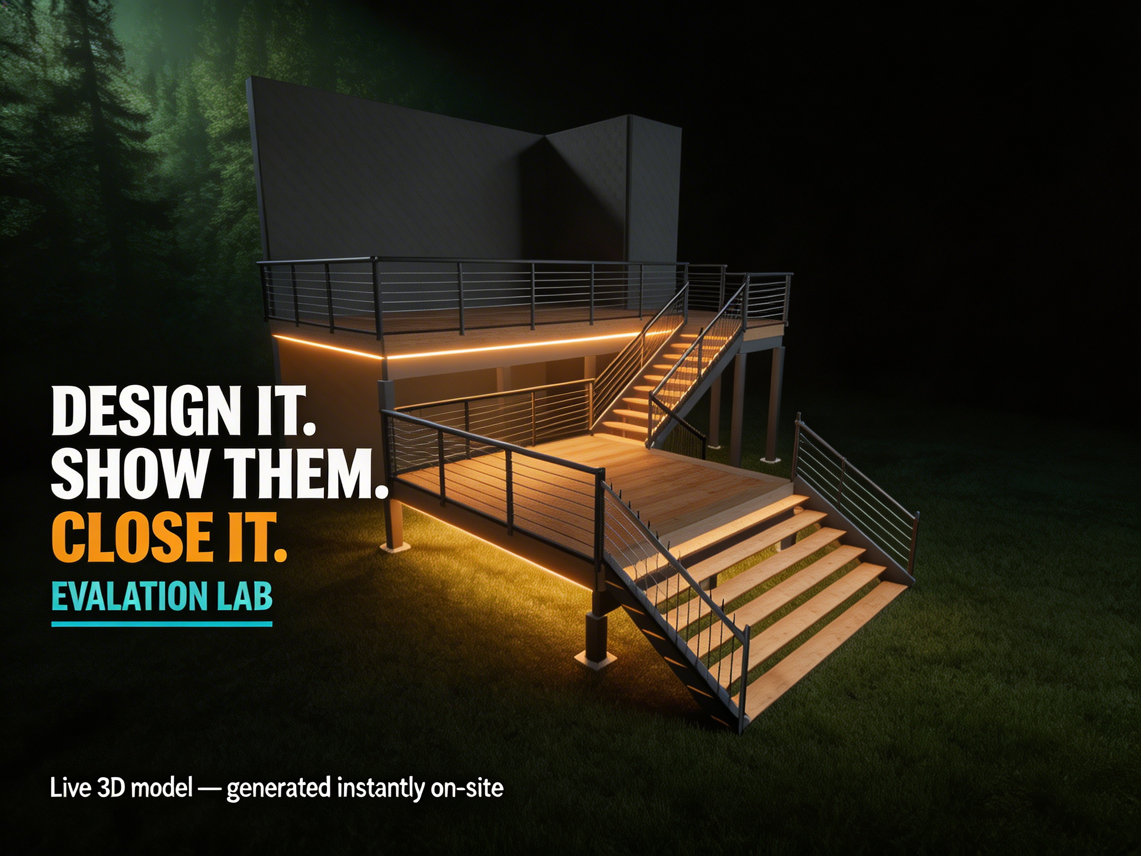 3D deck model in Evalation Lab