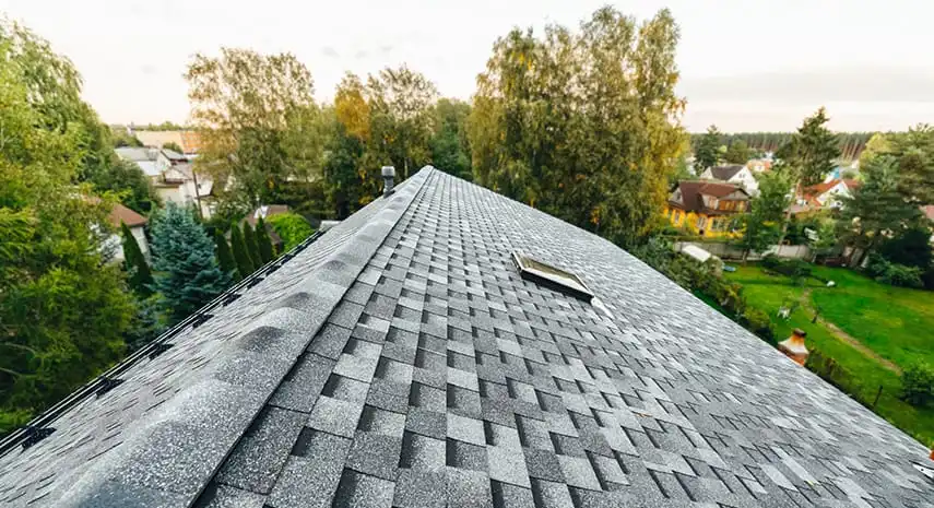 New metal roof installation