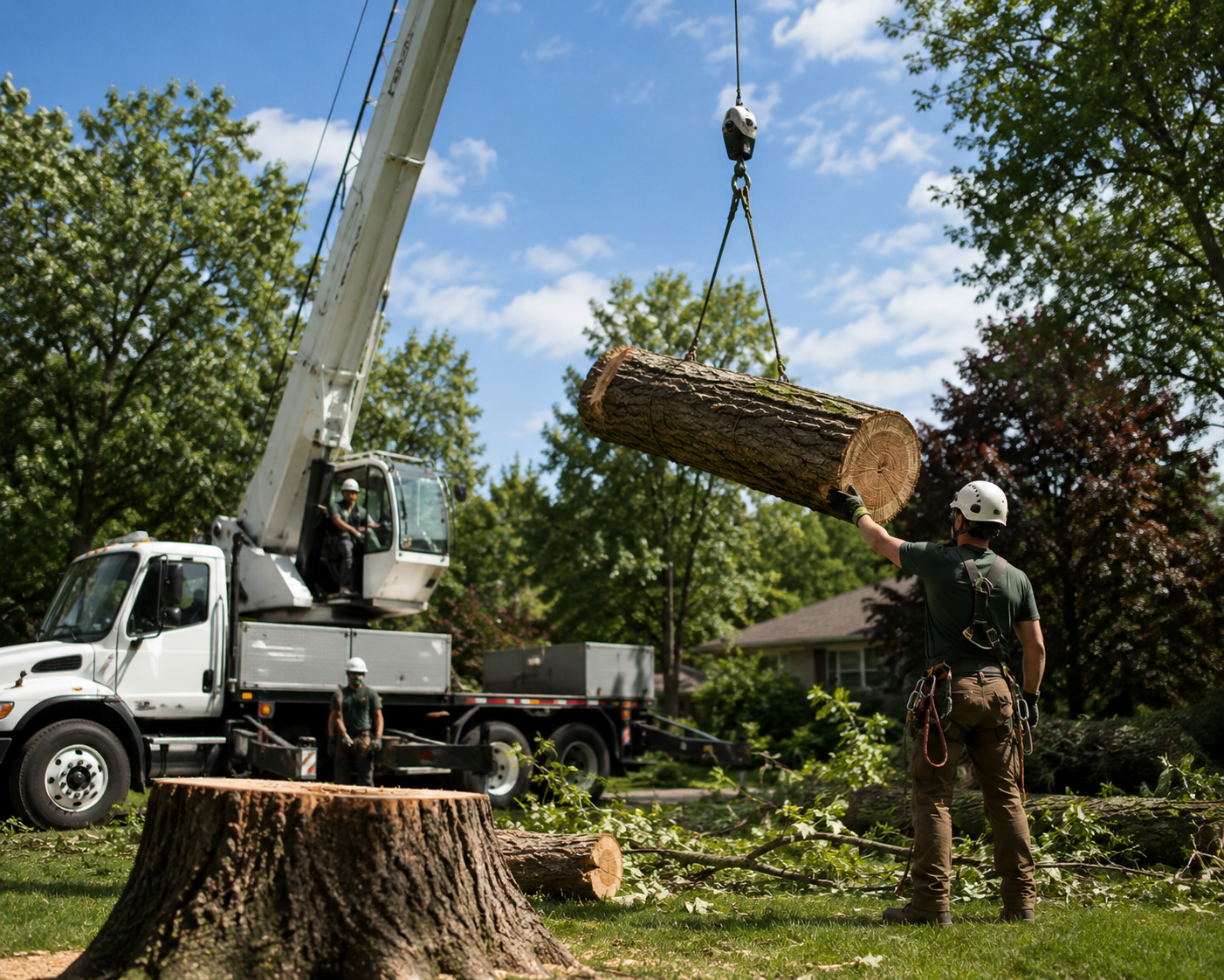 Professional tree removal equipment