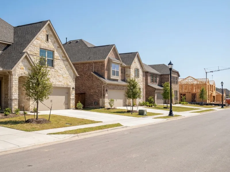 New construction homes in master-planned Texas community