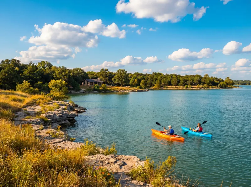 Joe Pool Lake in Cedar Hill Texas with outdoor recreation