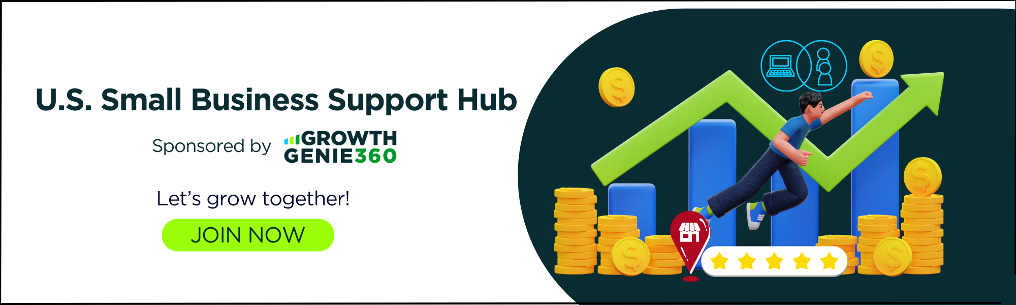 Join the U.S. Small Business Support Hub Banner Join the U.S. Small Business Support Hub Banner