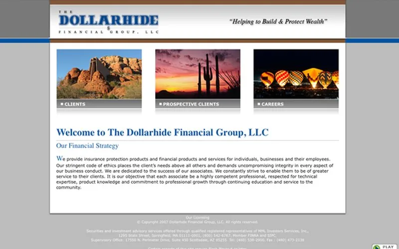 Website LOJO built for The Dollarhide Financial Group
