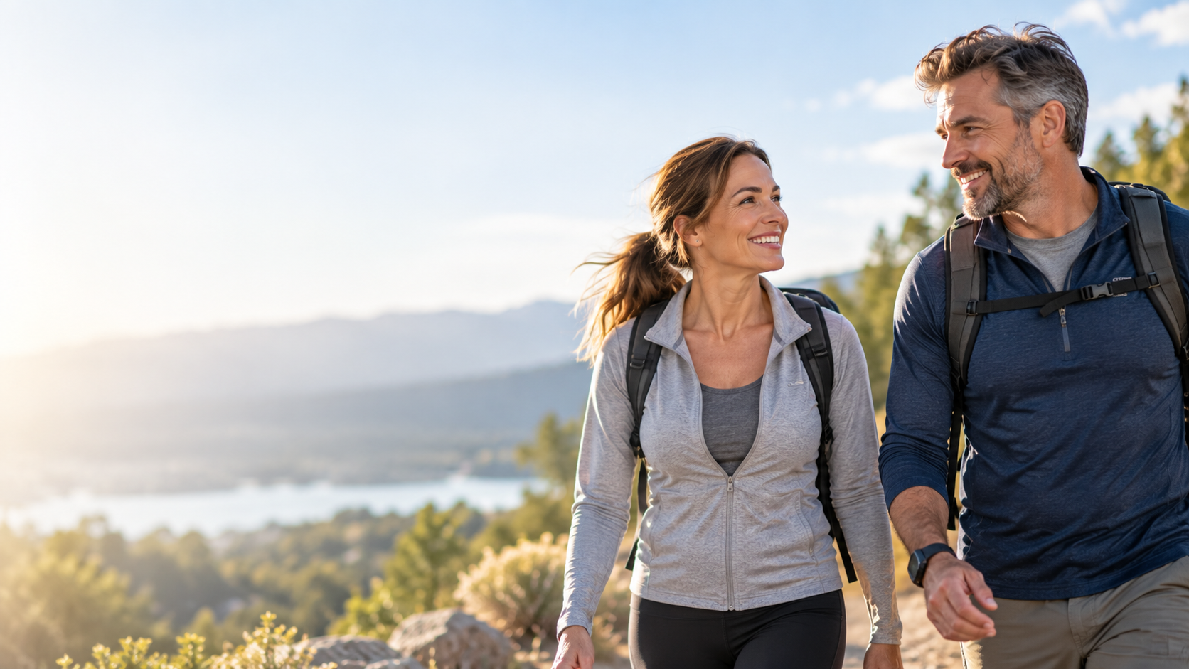 Healthy adults representing hormone wellness and healthy aging