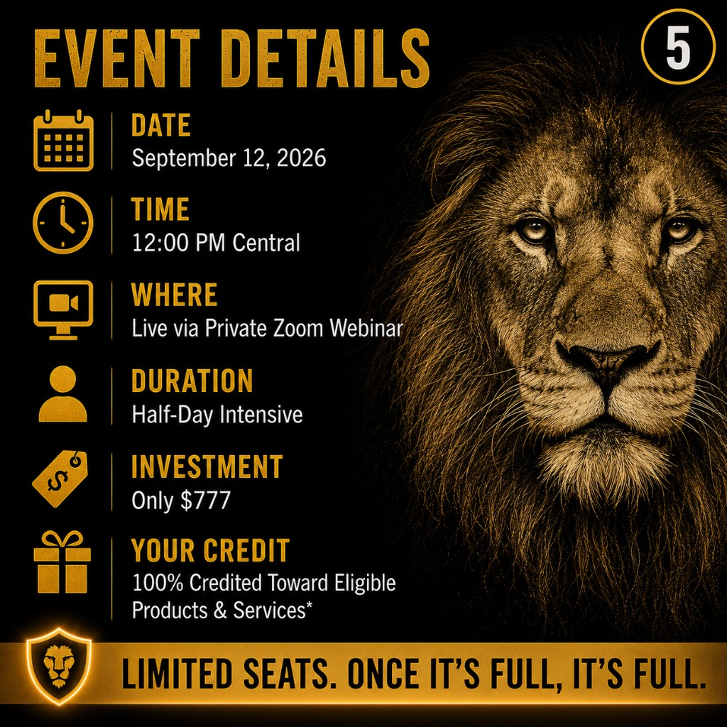 Event details for September 12, 2026 at 12:00 PM Central